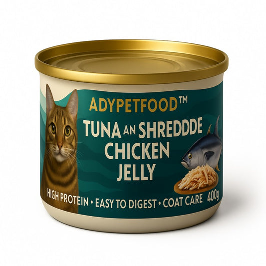 TUNA AN SHREDDDE CHICKEN JELLY